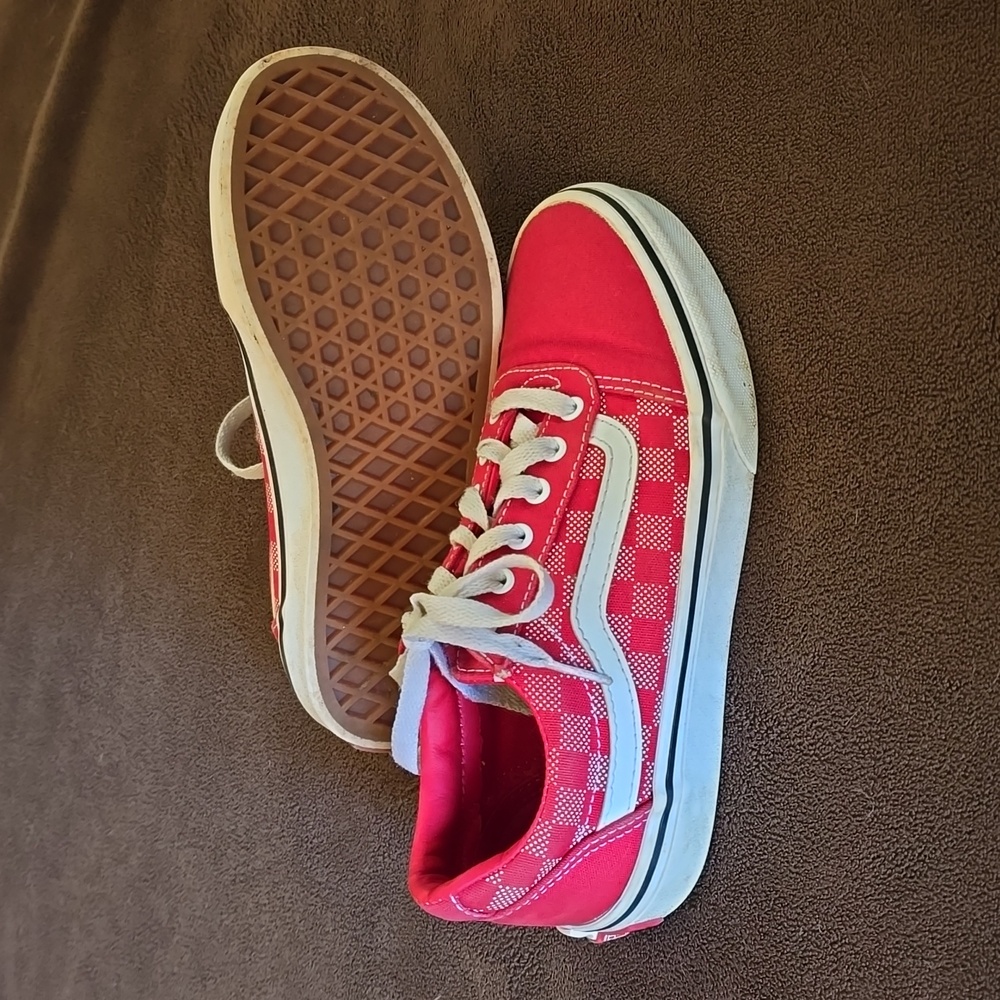 Red checkered vans - Picture 3 of 7